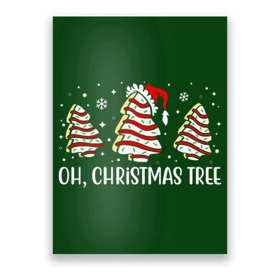 Oh Christmas Tree Cookie Festive Holiday Poster