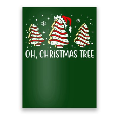 Oh Christmas Tree Cookie Festive Holiday Poster