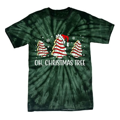 Oh Christmas Tree Cookie Festive Holiday Tie-Dye T-Shirt