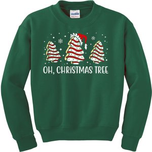 Oh Christmas Tree Cookie Festive Holiday Kids Sweatshirt