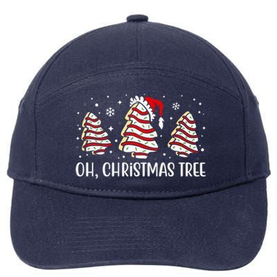 Oh Christmas Tree Cookie Festive Holiday 7-Panel Snapback Hat