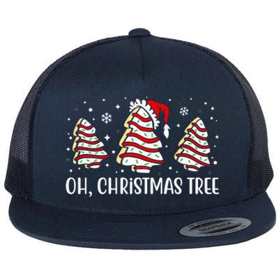 Oh Christmas Tree Cookie Festive Holiday Flat Bill Trucker Hat