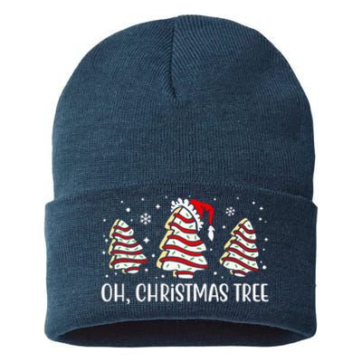 Oh Christmas Tree Cookie Festive Holiday Sustainable Knit Beanie