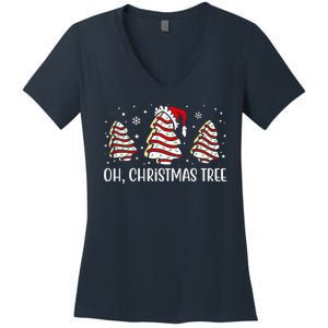 Oh Christmas Tree Cookie Festive Holiday Women's V-Neck T-Shirt