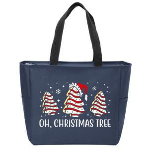 Oh Christmas Tree Cookie Festive Holiday Zip Tote Bag