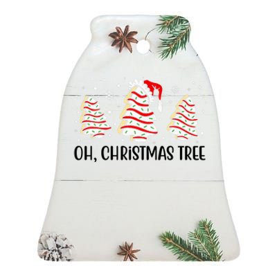 Oh Christmas Tree Cookie Festive Holiday Ceramic Bell Ornament