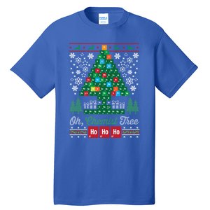 Oh Chemist Tree Merry Christmas Ugly Gift Tall T-Shirt