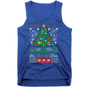 Oh Chemist Tree Merry Christmas Ugly Gift Tank Top