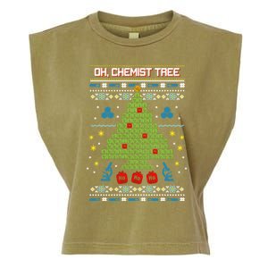 Oh Chemist Tree Christmas Garment-Dyed Women's Muscle Tee