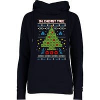 Oh Chemist Tree Christmas Womens Funnel Neck Pullover Hood