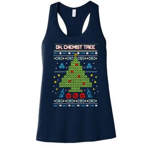 Oh Chemist Tree Christmas Women's Racerback Tank