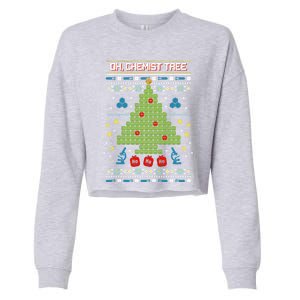 Oh Chemist Tree Christmas Cropped Pullover Crew