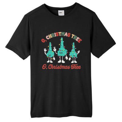 Oh Christmas Tree Xmas Lights Rt Respiratory Therapist Tall Fusion ChromaSoft Performance T-Shirt