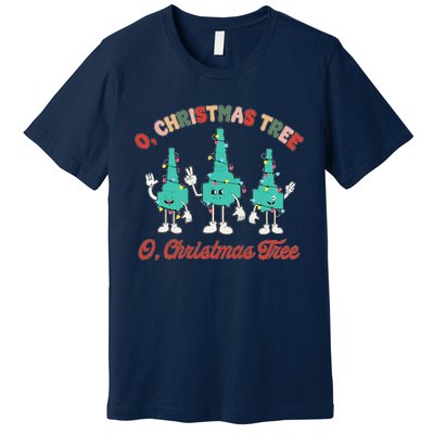 Oh Christmas Tree Xmas Lights Rt Respiratory Therapist Premium T-Shirt