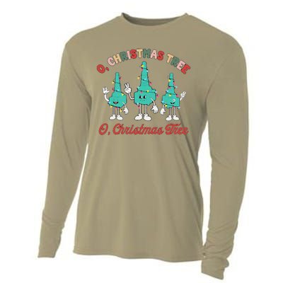 Oh Christmas Tree Xmas Lights Rt Respiratory Therapist Cooling Performance Long Sleeve Crew