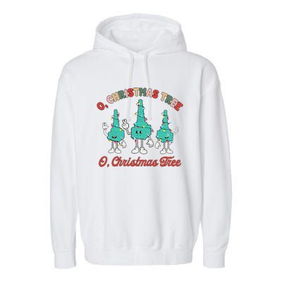 Oh Christmas Tree Xmas Lights Rt Respiratory Therapist Garment-Dyed Fleece Hoodie