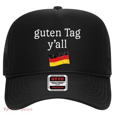Oktoberfest Costume T Funny Outfit Texas German Flag High Crown Mesh Back Trucker Hat