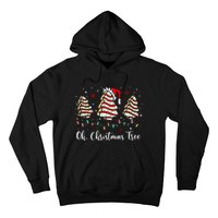 Oh Christmas Tree Cakes Debbie Becky Jen Cake Lovers Xmas Hoodie