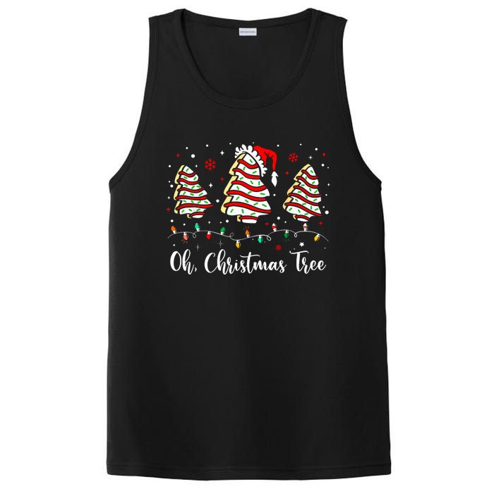 Oh Christmas Tree Cakes Debbie Becky Jen Cake Lovers Xmas PosiCharge Competitor Tank