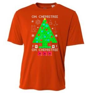 Oh Chemist Tree Chemistree Funny Science Chemistry Christmas Cooling Performance Crew T-Shirt