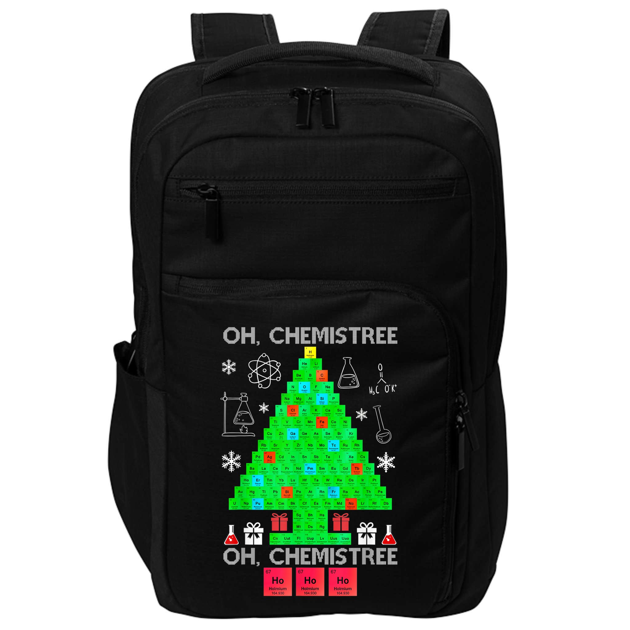 Oh Chemist Tree Chemistree Funny Science Chemistry Christmas Impact Tech Backpack
