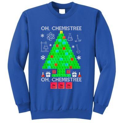 Oh Chemist Tree Chemistree Funny Science Chemistry Christmas Sweatshirt