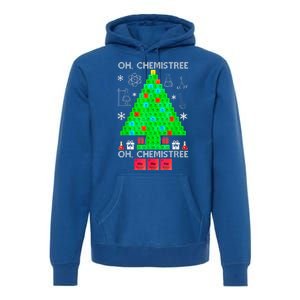 Oh Chemist Tree Chemistree Funny Science Chemistry Christmas Premium Hoodie