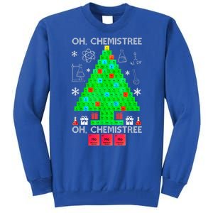 Oh Chemist Tree Chemistree Funny Science Chemistry Christmas Tall Sweatshirt