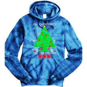 Oh Chemist Tree Chemistree Funny Science Chemistry Christmas Tie Dye Hoodie