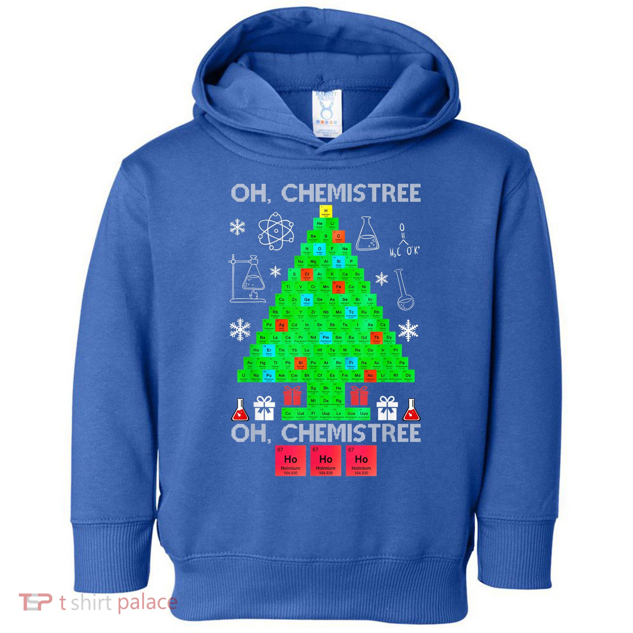 Oh Chemist Tree Chemistree Funny Science Chemistry Christmas Toddler Hoodie