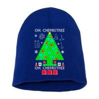 Oh Chemist Tree Chemistree Funny Science Chemistry Christmas Short Acrylic Beanie