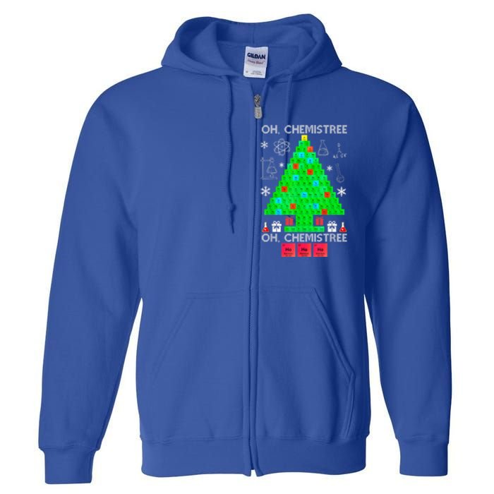 Oh Chemist Tree Chemistree Funny Science Chemistry Christmas Full Zip Hoodie