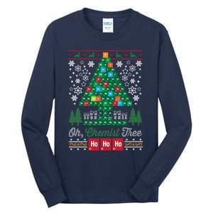 Oh Chemist Tree Merry Christmas Ugly Sweatshirt Tall Long Sleeve T-Shirt