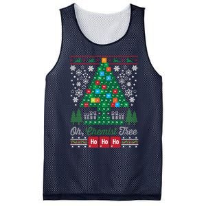 Oh Chemist Tree Merry Christmas Ugly Sweatshirt Mesh Reversible Basketball Jersey Tank