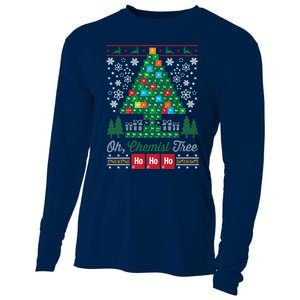 Oh Chemist Tree Merry Christmas Ugly Sweatshirt Cooling Performance Long Sleeve Crew