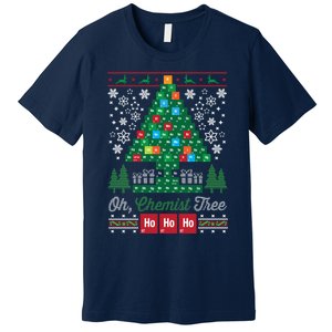 Oh Chemist Tree Merry Christmas Ugly Sweatshirt Premium T-Shirt