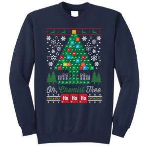 Oh Chemist Tree Merry Christmas Ugly Sweatshirt Tall Sweatshirt