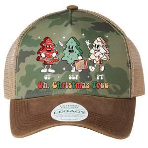 Oh Christmas Tree Slp Ot Pt Therapy Team Tree Cakes Xmas Legacy Tie Dye Trucker Hat