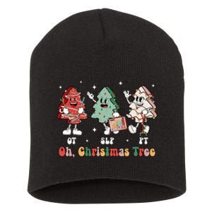 Oh Christmas Tree Slp Ot Pt Therapy Team Tree Cakes Xmas Short Acrylic Beanie