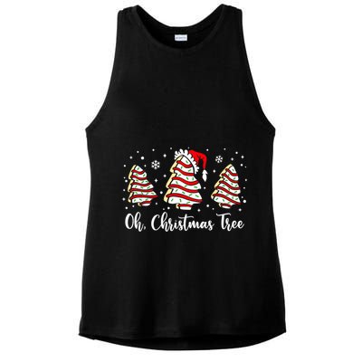 Oh Christmas Tree Cakes Debbie Funny Christmas Snack Cake Cool Gift Ladies PosiCharge Tri-Blend Wicking Tank