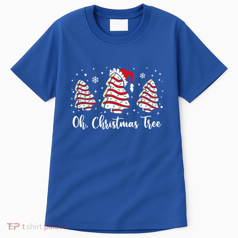 Oh Christmas Tree Cakes Debbie Funny Christmas Snack Cake Cool Gift Tall T-Shirt