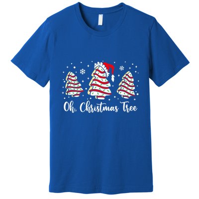 Oh Christmas Tree Cakes Debbie Funny Christmas Snack Cake Cool Gift Premium T-Shirt
