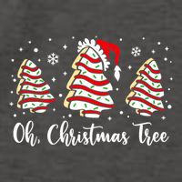 Oh Christmas Tree Cakes Debbie Funny Christmas Snack Cake Cool Gift Vector Backpack