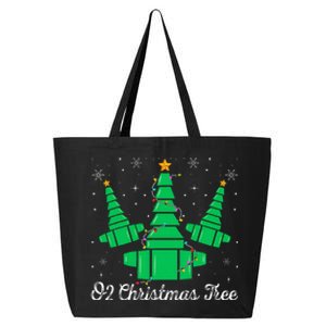 O2 Christmas Tree Respiratory Therapist Xmas Light Christmas 25L Jumbo Tote