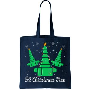 O2 Christmas Tree Respiratory Therapist Xmas Light Christmas Tote Bag