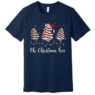 Oh Christmas Tree Cakes Debbie Becky Jen Cake Lovers Xmas Premium T-Shirt