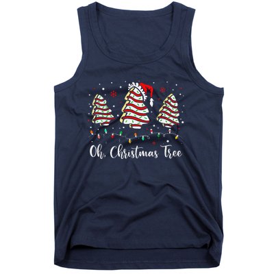 Oh Christmas Tree Cakes Debbie Becky Jen Cake Lovers Xmas Tank Top