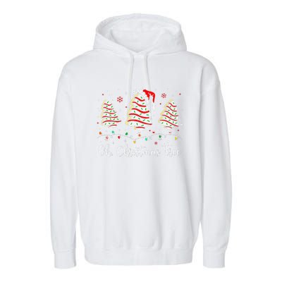 Oh Christmas Tree Cakes Debbie Becky Jen Cake Lovers Xmas Garment-Dyed Fleece Hoodie