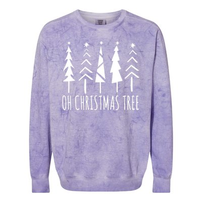 Oh Christmas Tree Festive Holiday Colorblast Crewneck Sweatshirt