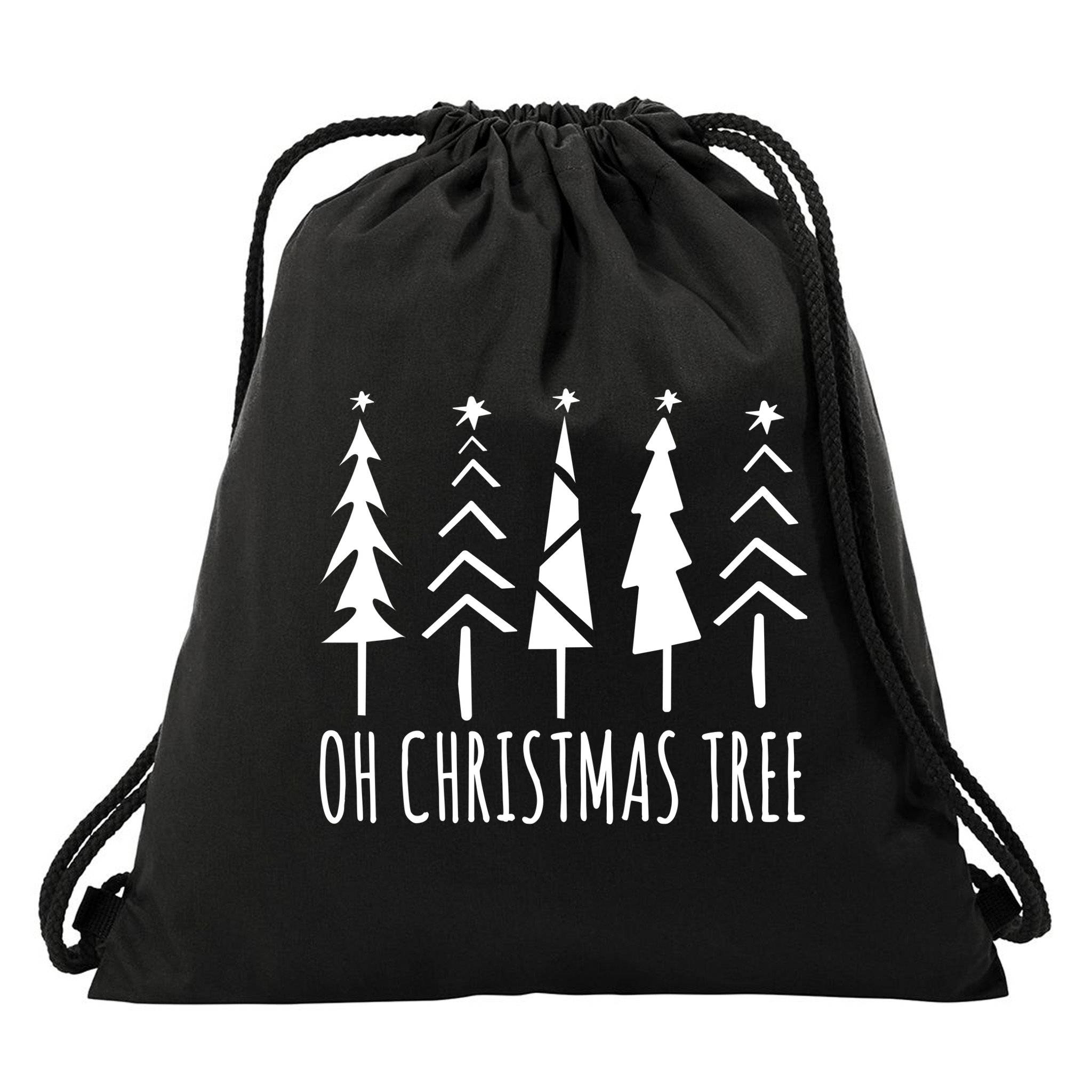 Oh Christmas Tree Festive Holiday Drawstring Bag